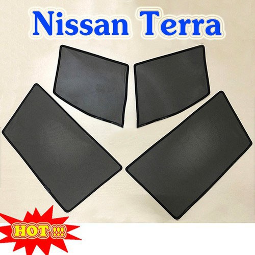Rèm che nắng theo xe Nissan Navara, Terra, Sunny, Xtrail - Bộ 4 tấm dính nam châm