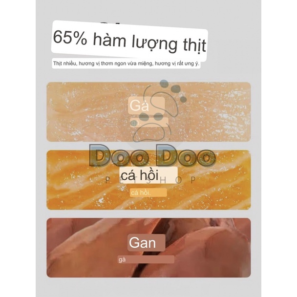 Hạt thức ăn cho chó JIALUN với 65% hàm lượng thịt và thực phẩm