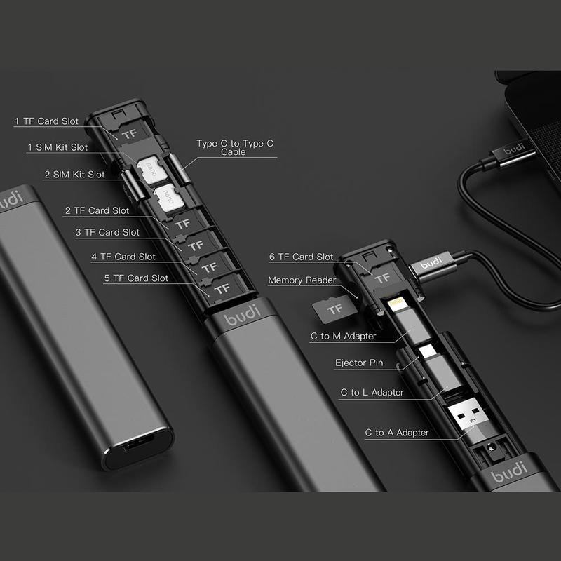 Hộp Đựng Cáp Dữ Liệu USB Đa Năng Cho iPhone Huawei Xiaomi Samsung