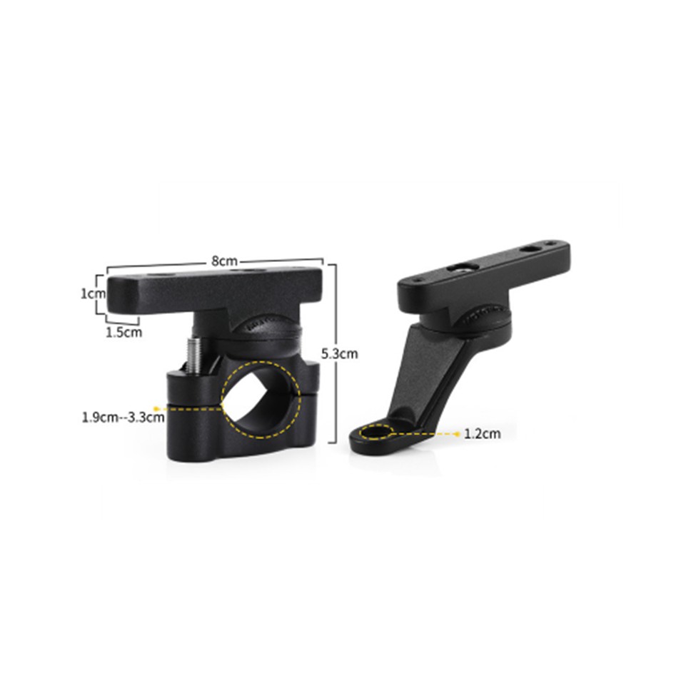 PAT chân gương, ghi đông gắn xe máy motowolf