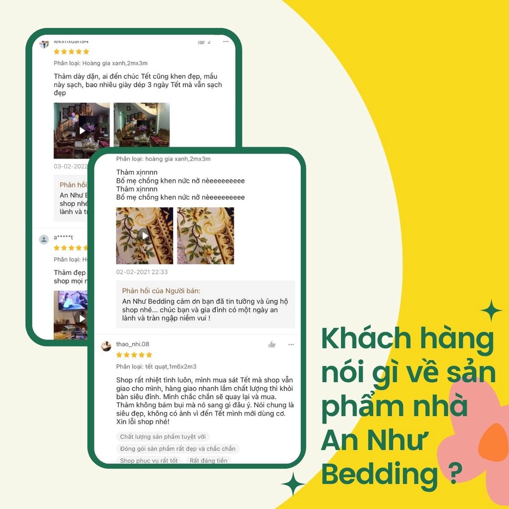 Thảm bali thương hiệu An Như thảm trải sàn 2mx3m