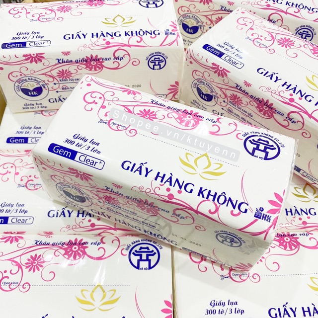 [Mã 157FMCGSALE giảm 8% đơn 500K] KHĂN GIẤY RÚT 300 TỜ x 3 LỚP - GIẤY HÀNG KHÔNG