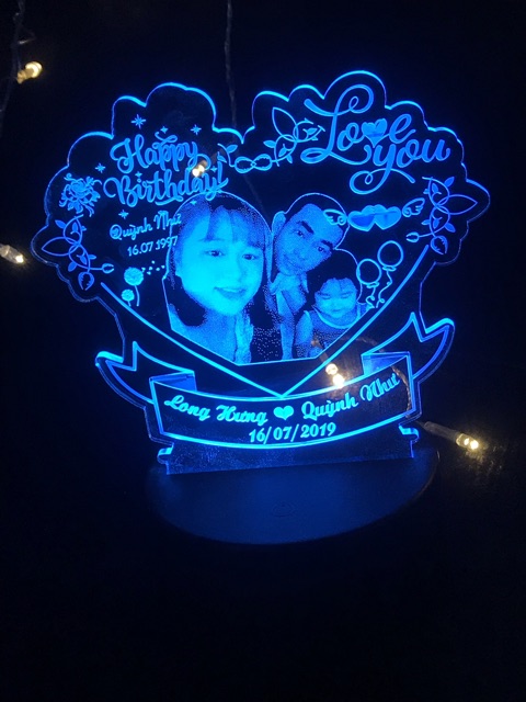 Đèn led 3d hình ảnh theo yêu cầu