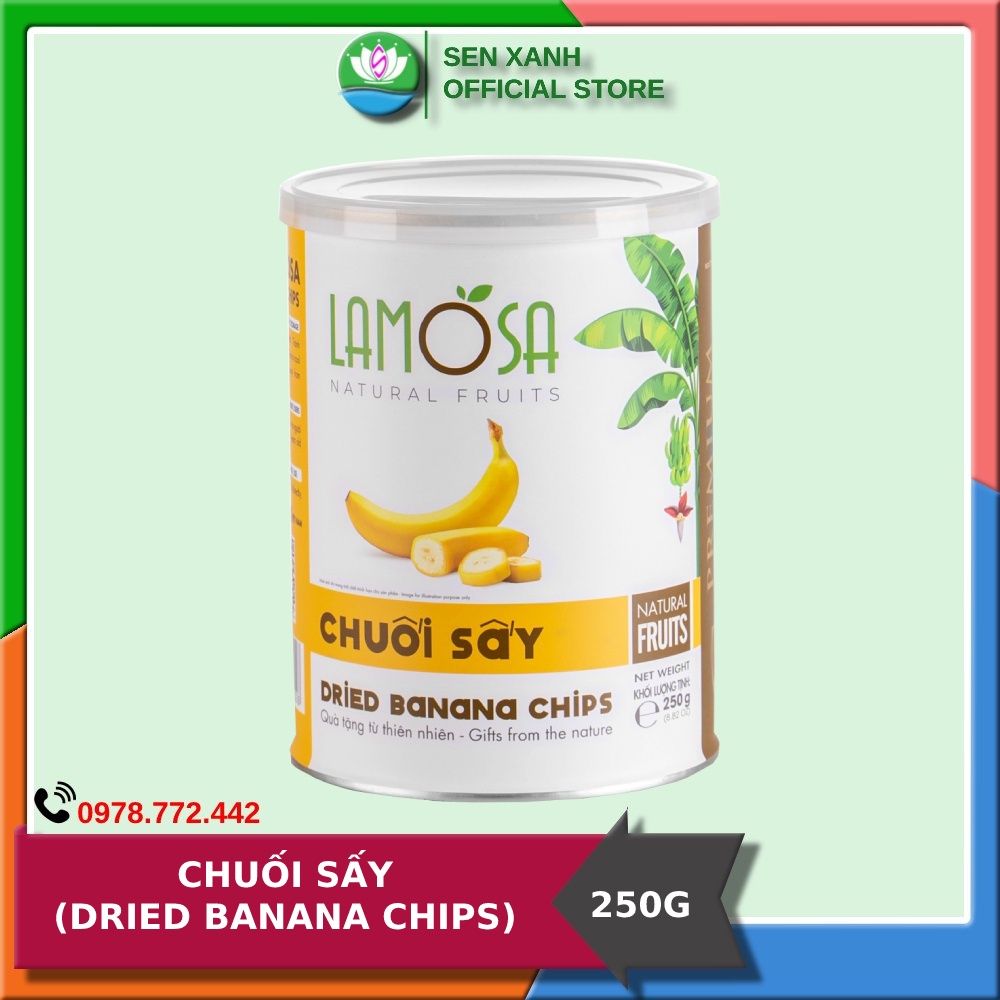 [SenXanh Foods] Chuối sấy 250G - LAMOSA Dried banna chips