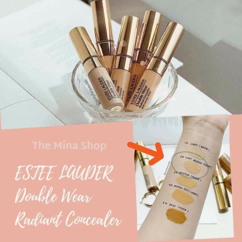 [ Minisize 2.3ml ] Che khuyết điểm Este Lauder - Double_Wear tone 02 màu Light Medium