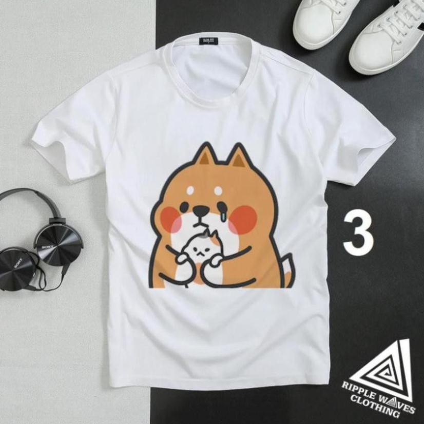 Áo Thun Gấu TonTon, áo thun unisex hàn quốc, vải cotton mịn, dày, mát, in cao cấp