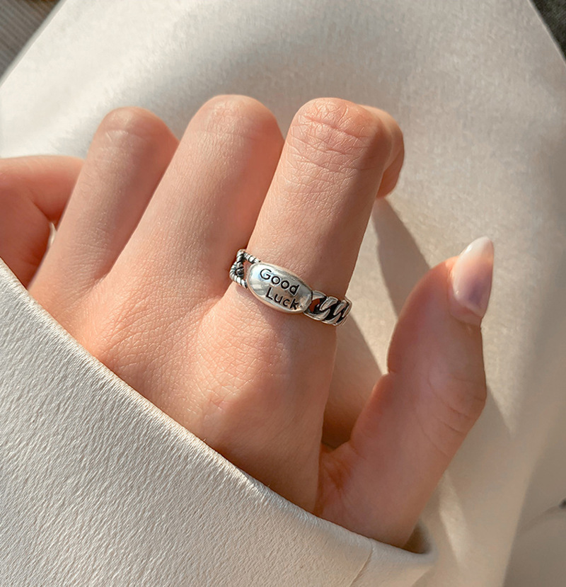 Nhẫn Kim Loại Thiết Kế Độc Đáo Phong Cách Hip-Hop