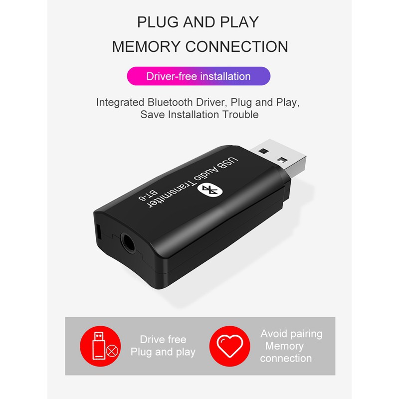 Usb Bluetooth 5.0 Âm Thanh Hifi Cổng 3.5mm Cho Tv/Pc Tiện Dụng | BigBuy360 - bigbuy360.vn