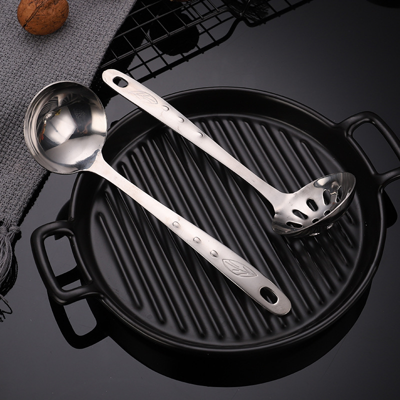 Bộ Muỗng Múc Canh Bằng Thép Không Gỉ Thiết Kế Vỏ Sò Tiện Dụng