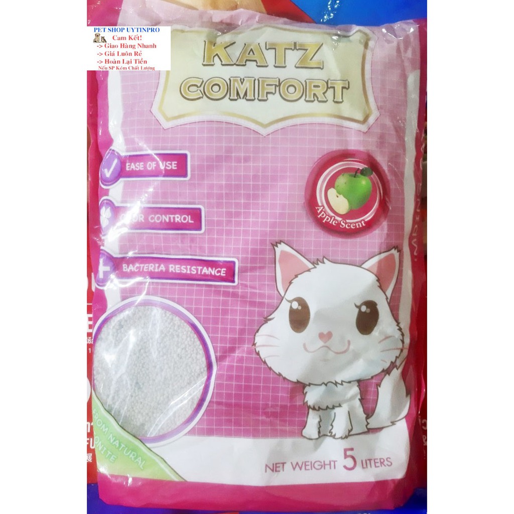 CÁT VỆ SINH CHO MÈO Katz Comfort Hương Táo Túi 5kg