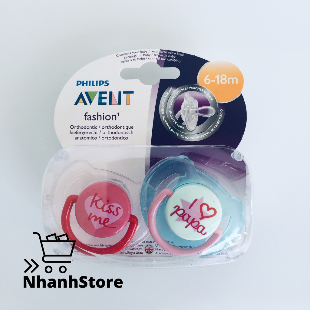 Ty Ngậm Philips Avent cho bé 6-18 tháng. Sản xuất tại Anh