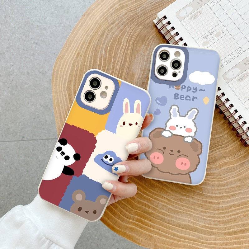 Ốp lưng Iphone Các loài thú dễ thương ốp iphone 13promax 6 6plus 7 plus 8 x xr xsmax 11 promax 12 pro max 11pro vuông