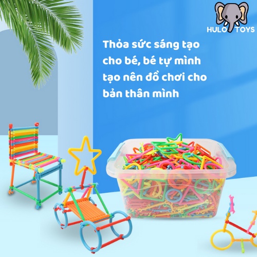 Đồ Chơi Đũa Thần Hulo Toys Lắp Ghép Hinh Que Sáng Tạo Cho Bé - Đồ Chơi Sáng Tạo, Đồ Chơi Thông Minh