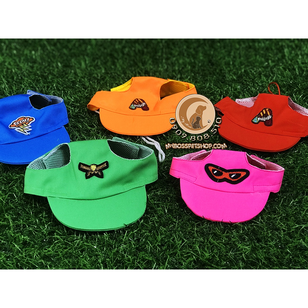 Nón lưỡi trai - nón kết kaki nhiều màu cho chó mèo - Thú cưng -Thời trang thú cưng