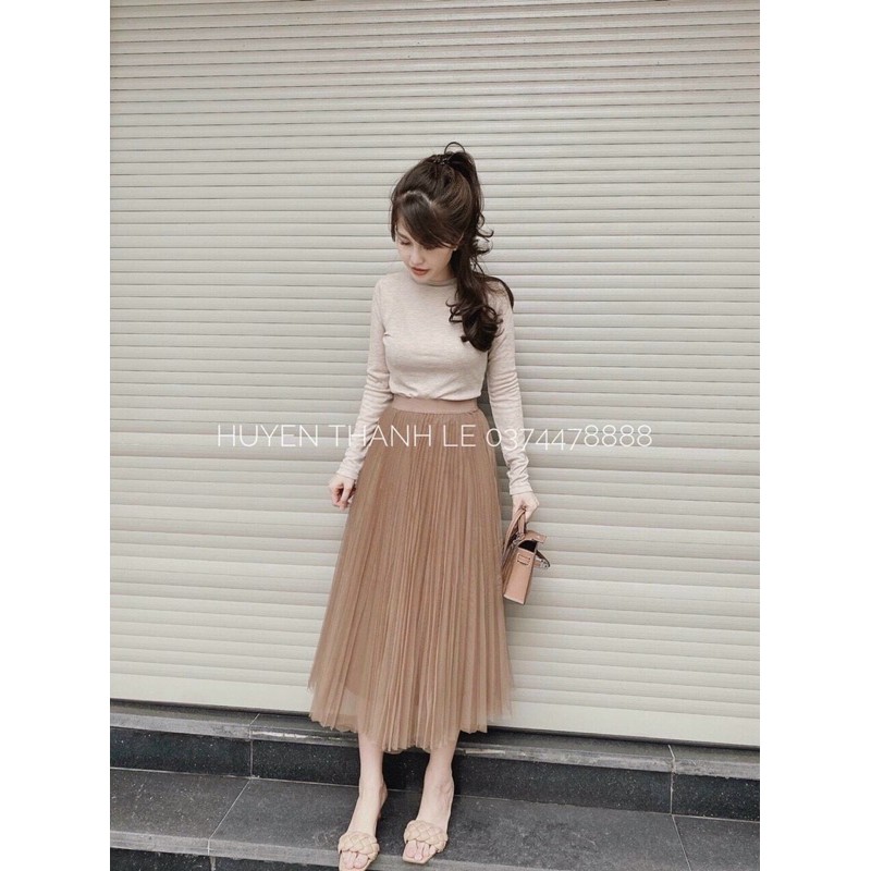 [ Mã FAXANH55 giảm 10K đơn 50K] ⚡️BÁN SỈ⚡️Chân váy lưới 3 lớp QC 4 màu