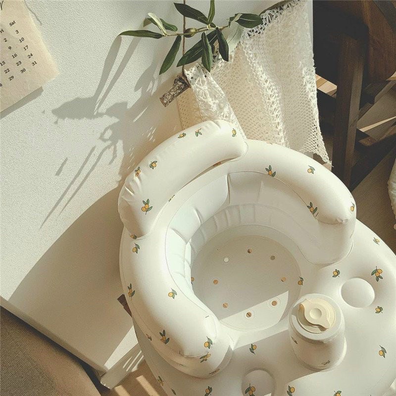 Ghế Hơi Tập Ngồi, Ăn Dặm Cho Bé Cao Cấp Phong Cách Hàn Quốc Dành Cho Bé 4m+