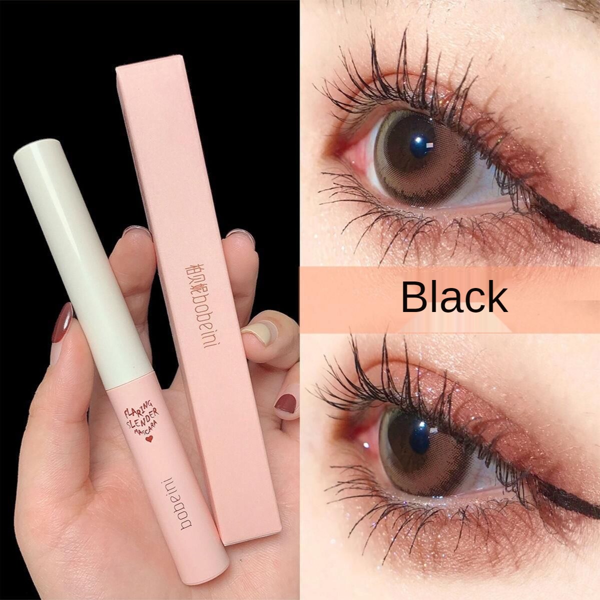 Mascara mỏng làm dài và cong mi tự nhiên chống nhòe chống nước cho người mới tập trang điểm