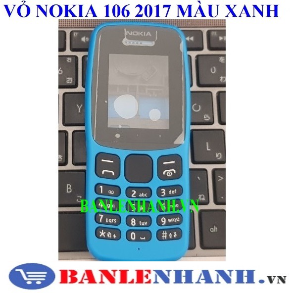 VỎ NOKIA 106 2017 MÀU XANH [VỎ ZIN, XỊN]