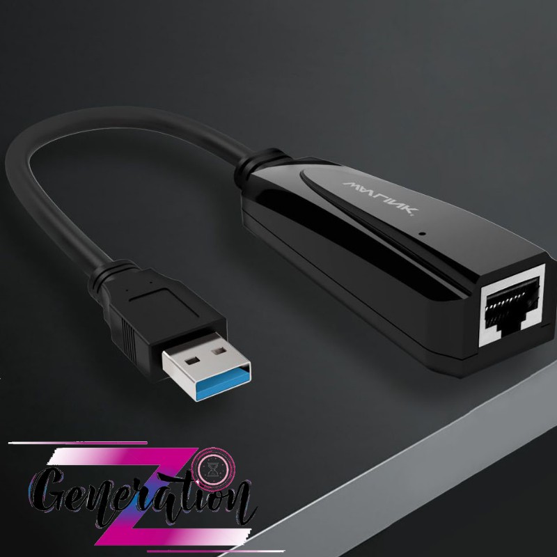 Cáp chuyển USB 3.0 ra LAN Wavlink WS-NWU 326G - WAVLINK USB 3.0 ETHERNET ADAPTER (WS - NWU326G)