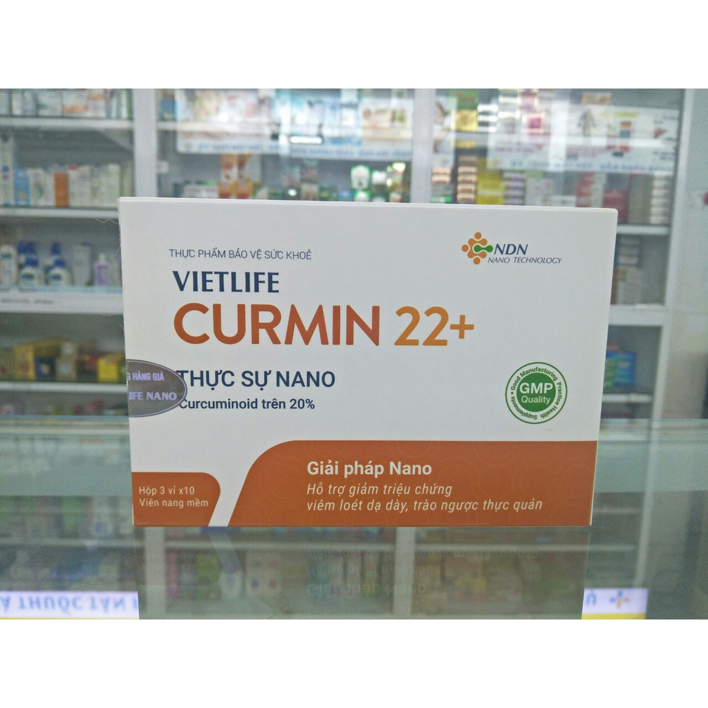(Chính Hãng) Vietlife Curmin 22+ Hỗ trợ giảm đau dạ dày và các triệu chứng viêm loét, trào ngược-Giải pháp Nano đột phá