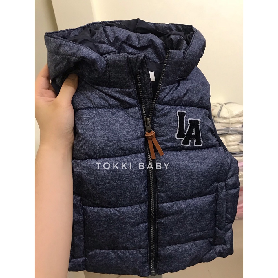 Áo gile phao chữ LA cho bé AHM011