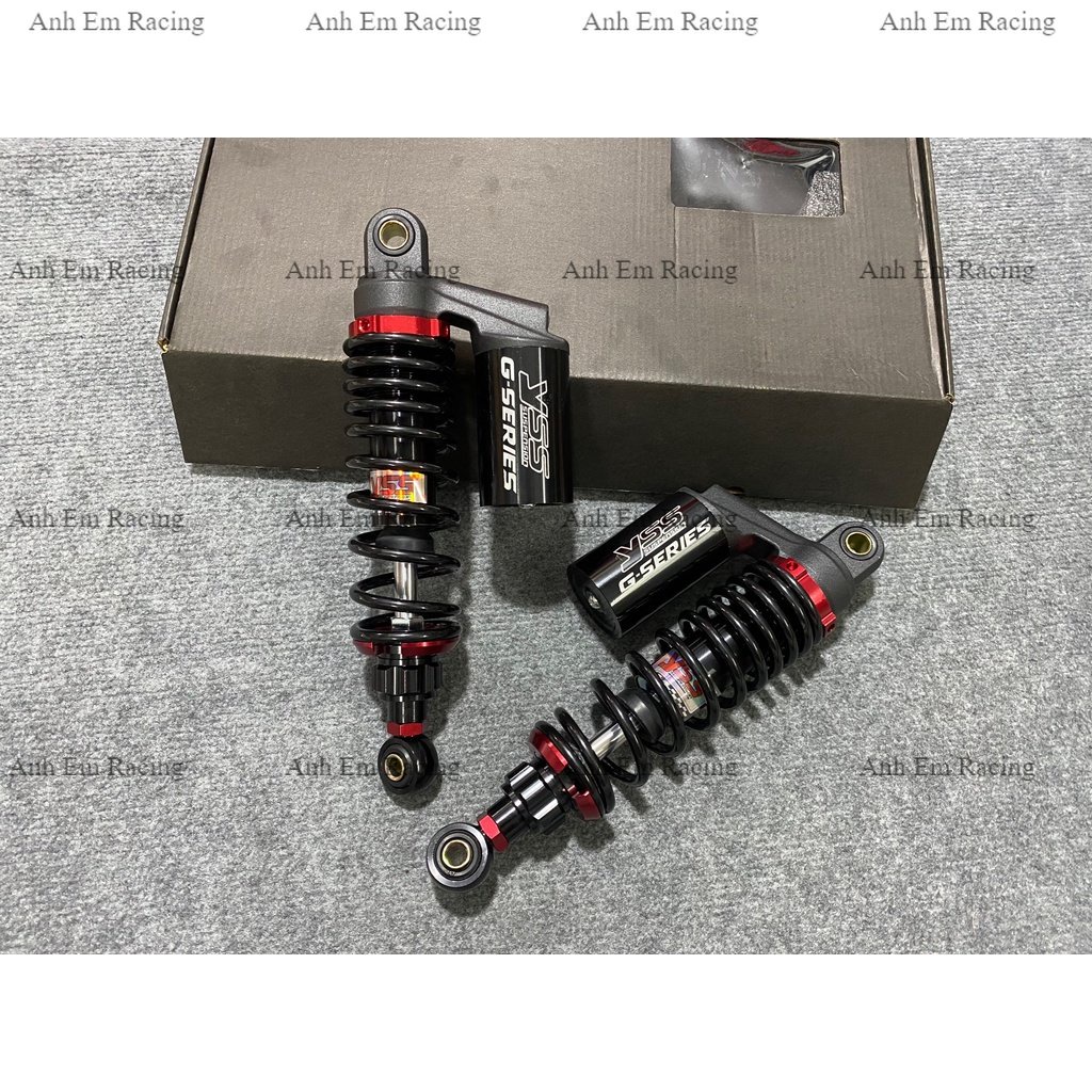 Phuộc sau Yss bình dầu đen Sirius
