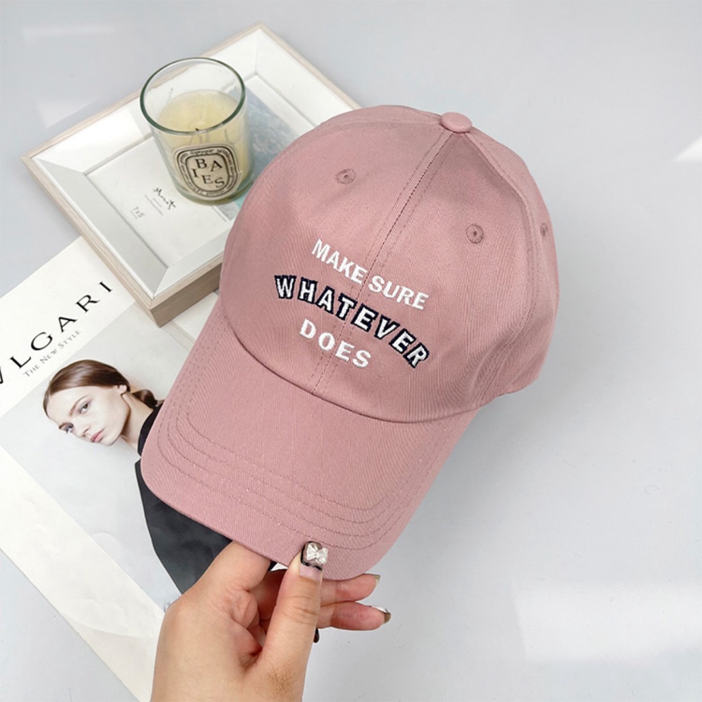 Mũ lưỡi trai WHATEVER thời trang cao cấp unisex freesize