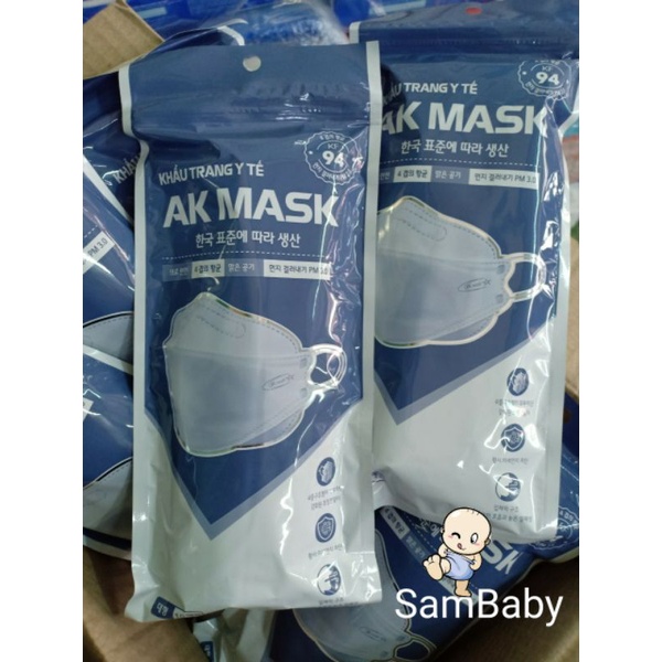 Thùng 300 Cái Khẩu Trang KF94 AK Mask 4D Công Nghệ Hàn Quốc