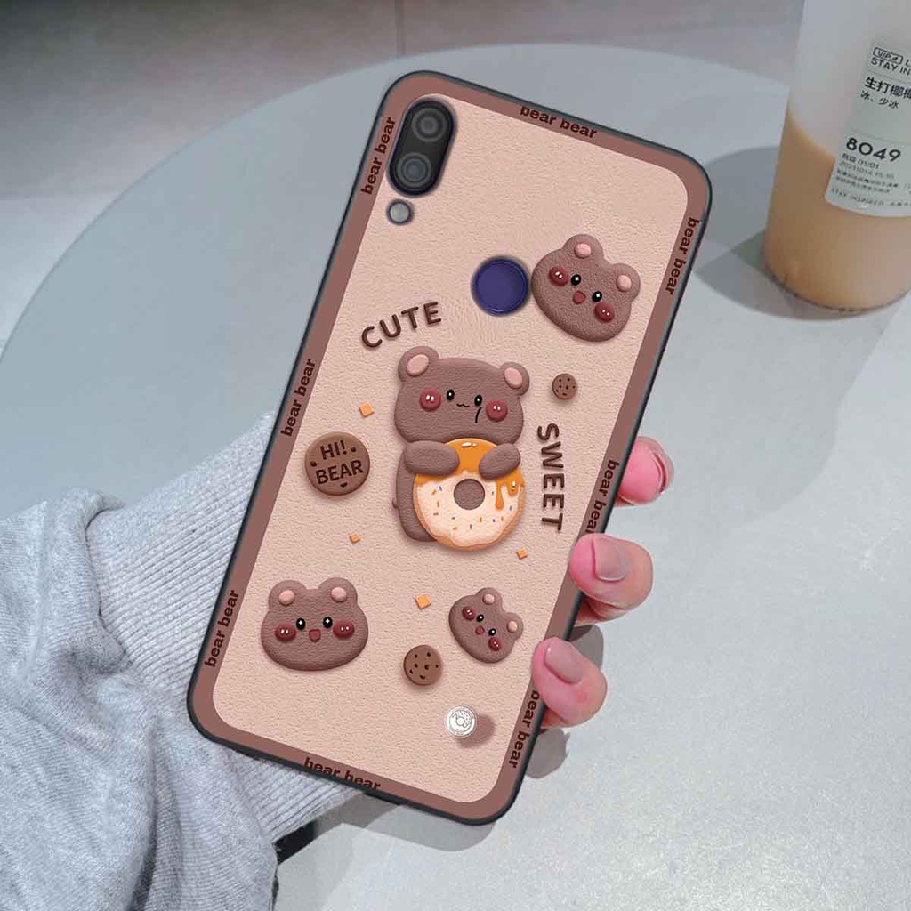 Ốp Xiaomi Redmi Note 7 bear brick, gấu đáng yêu, dễ thương