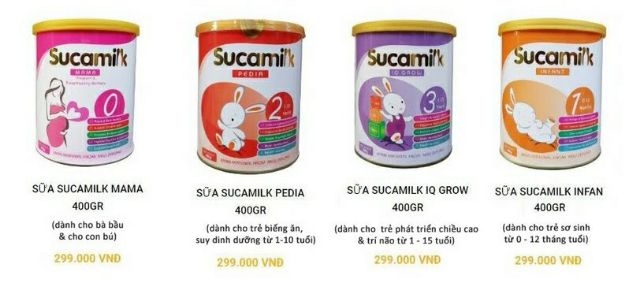 Sữa Sucamilk Pedia dành cho trẻ biếng ăn hộp 400 gram