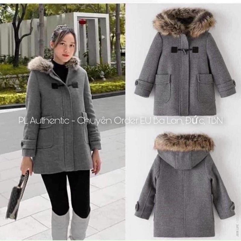 ÁO DẠ MŨ CỔ LÔNG CHO NỮ | BigBuy360 - bigbuy360.vn