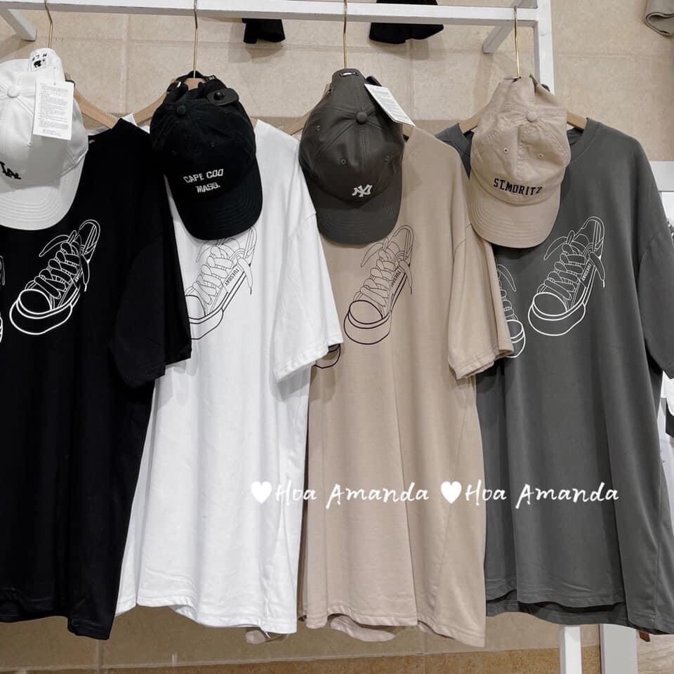 Áo thun form rộng tay lỡ, áo phông giầy SIÊU ĐẸP/ nam nữ oversize - ZADOLA FASION