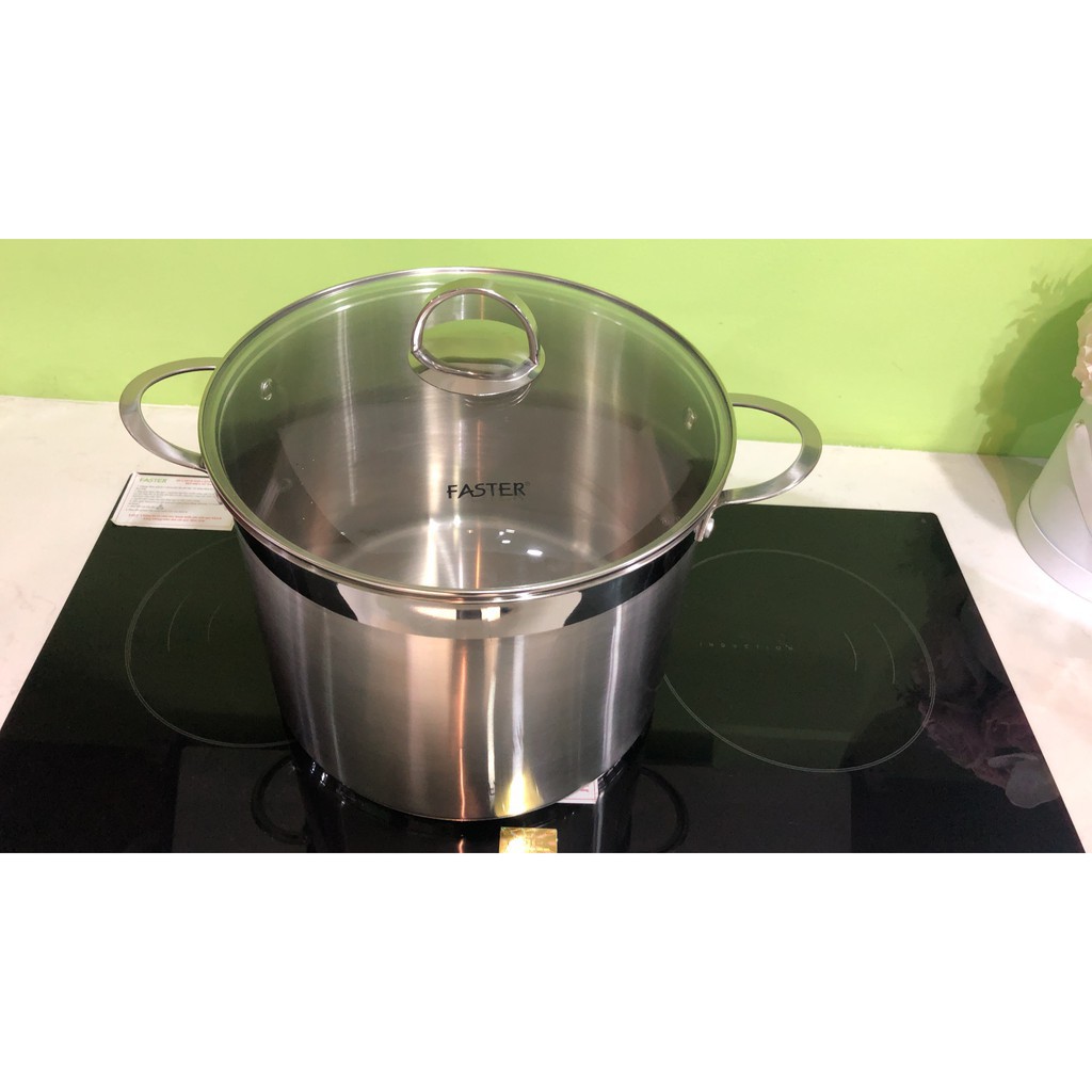 Nồi luộc gà phi 28 cm Faster thích hợp luộc gà và ninh nấu nhiều món ăn, phù hợp mọi loại bếp