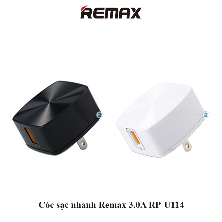 Cóc sạc nhanh Remax 3.0A RP-U114