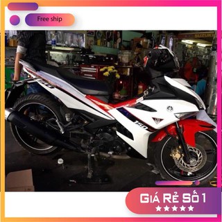 ( Quí khách vui lòng mang ra tiệm cho thợ dán ) xe Exciter 150 LTĐ chế trắng đỏ