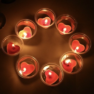 Nến tealight hình tim (50 viên)