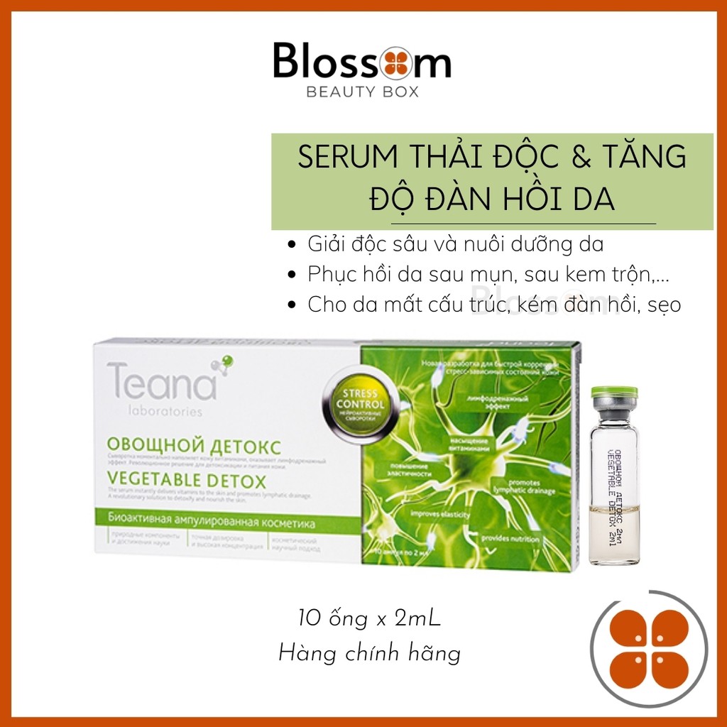 [HSD 2022] Serum Teana VEGETABLE DETOX lưu thông hệ bạch huyết, thải độc da