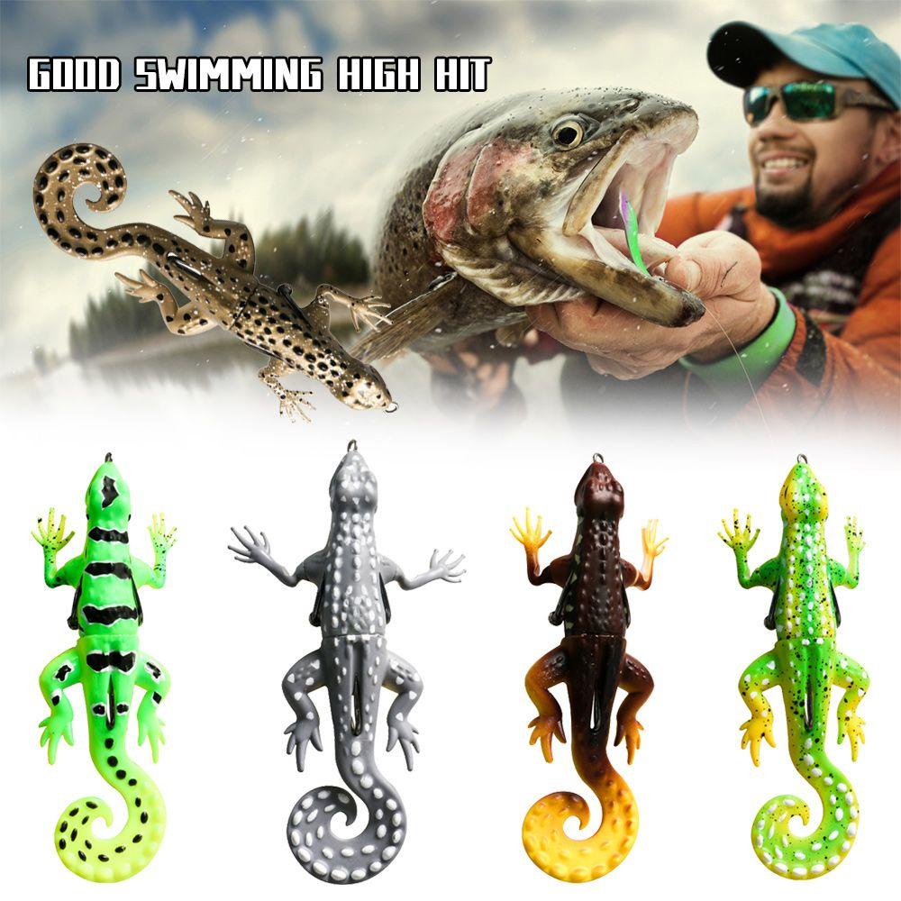 MYRONGVN Set 1 / 5 Mồi Câu Cá Giả Bằng Cao Su Siêu Bền