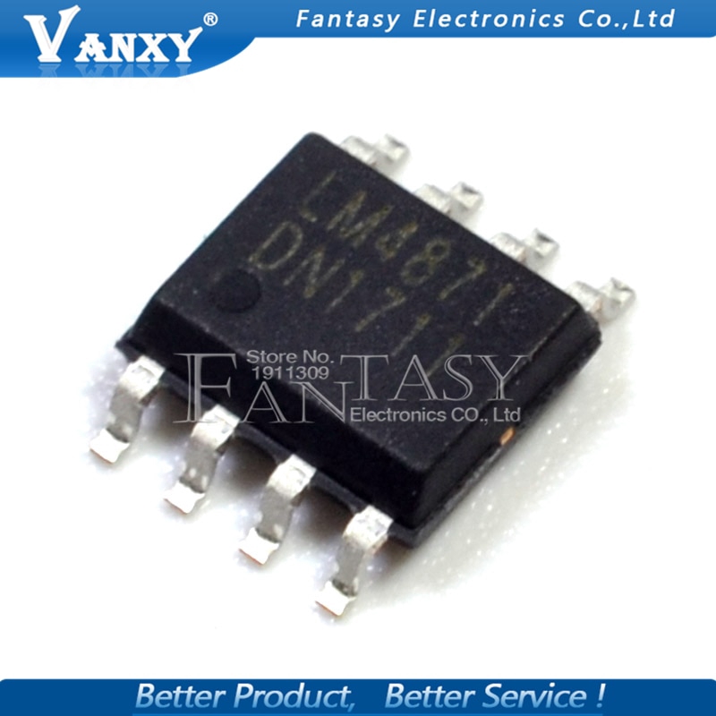 10 CÁI LM4871MX SOP8 LM4871 SOP 4871 SOP-8 Bộ khuếch đại công suất âm thanh 3W có chế độ tắt mới và 