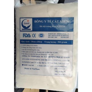 Bông cắt miếng 10cm x 10cm, 7cm x 7cm - an lành