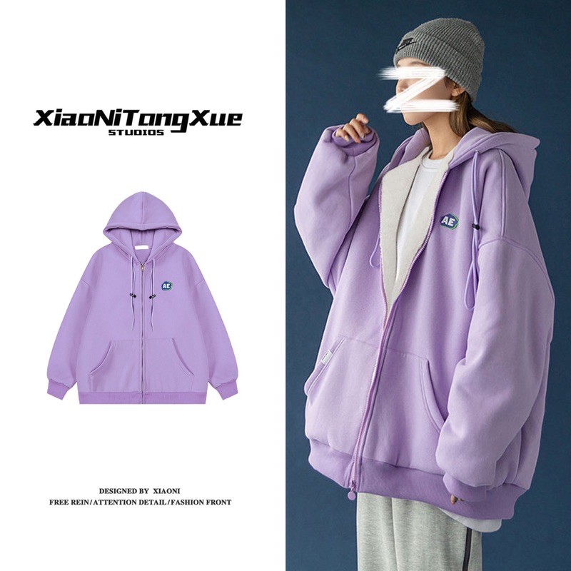 ÁO HOODIE ZIP NỈ BÔNG 🔥𝐅𝐑𝐄𝐄𝐒𝐇𝐈𝐏🔥  Áo hoodie zip nỉ bông dày chất lượng cao phong cách ulzzang ( KÈM ẢNH THẬT )