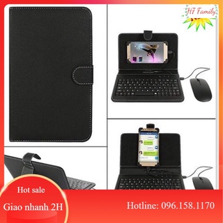 Bàn phím chơi game da kèm chuột có dây sử dụng cho điện thoại, ipad, máy tính bảng android