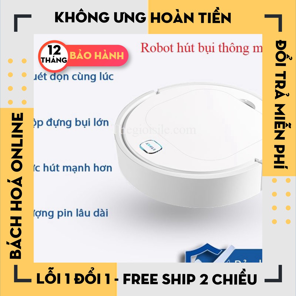 Robot hút bụi tự động Bowai thông minh, Robot hút bụi lau nhà tự động công nghệ AI 3 trong 1