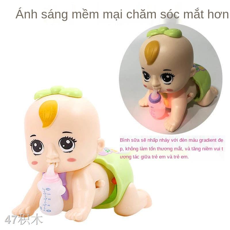 BNhạc trẻ sơ sinh bò bằng điện giáo dục búp bê 0-1-2 tuổi em bé học đồ chơi 0-6-12 tháng