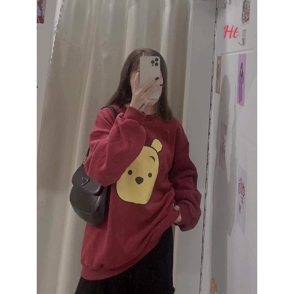 Áo swearter nỉ cotton gấu Pooh H2A