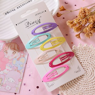 Set 6 kẹp tóc sắc màu