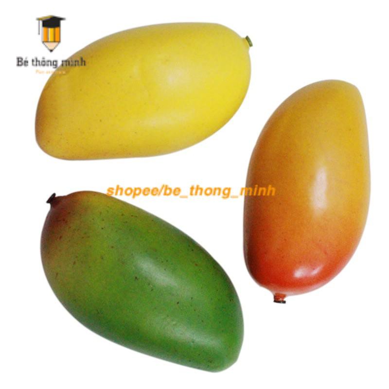 QUẢ XOÀI  - Trái cây giả giống thật bầy bàn tiệc, phụ kiện chụp ảnh , dạy trẻ học, trang trí nhà