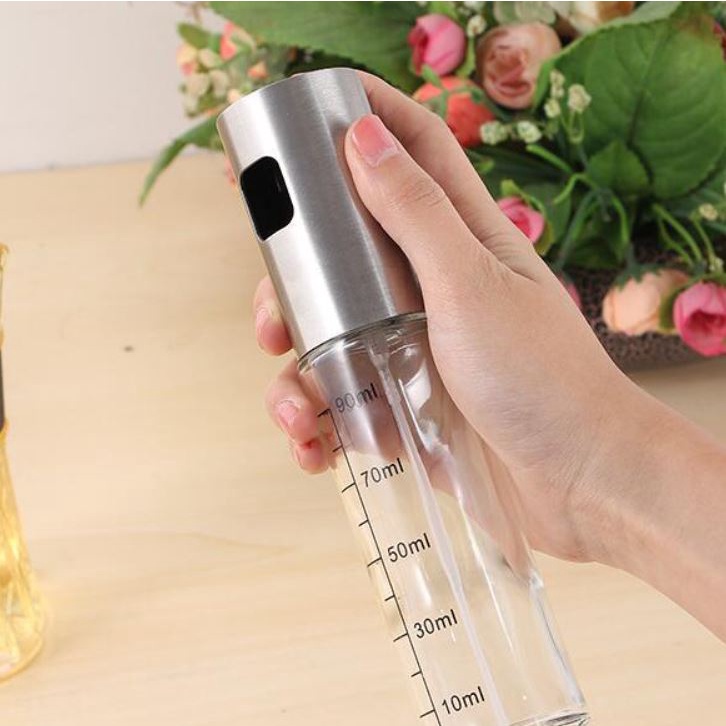 Lọ xịt dầu ăn thủy tinh 100ml dùng cho nồi chiên không dầu
