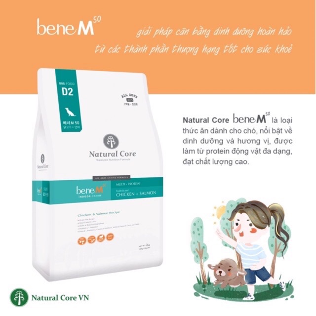 Thức ăn cho chó - Hạt Natural Core Bene M50 (500g)