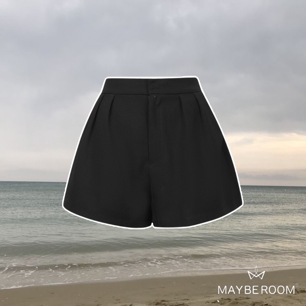 Quần suông A cạp cao xếp li Navyly Bottom Mayberoom